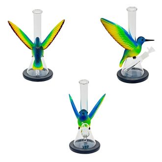 WATERPIPE 10.6" BEAKER HUMMINGBIRD