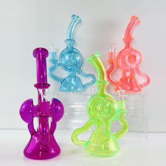Waterpipe 10" Inch - Recycler Colors - Assorted - Price Per Piece