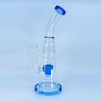Waterpipe 10" Inch With Ice Pincher Bubble Cone Perc