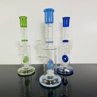 Waterpipe 12" Inches - Donut Perc - Assorted - Price Per Piece