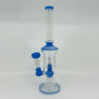 Waterpipe 16 Inch - Straight With Shower Head 8 Arm Tree Perc - Assorted