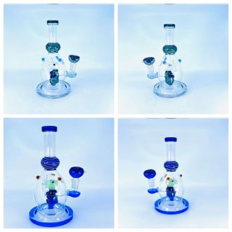 Waterpipe With Color Rim and Character - 9 Inch - WPAG127