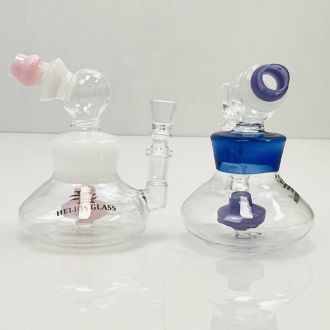 Waterpipe - 5" Inch - Helios Glass With Ufo Perc - Price Per Piece