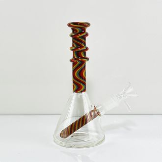 Waterpipe 6.5" Inch -  Beaker Twisted With Ice Catcher - Assorted - Price Per Piece