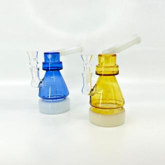 Waterpipe 6 Inch - Removable Mouthpiece With Showerhead Perc - Assorted -Price Per Piece