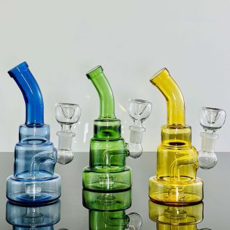 Waterpipe 6" Inch - Bend Neck - Assorted Colors - Price Per Piece