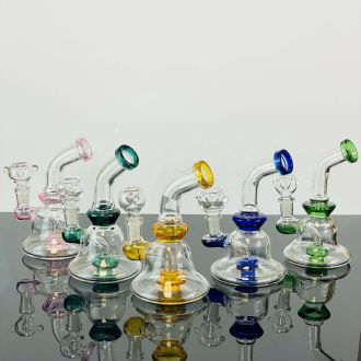 Waterpipe - 6" Inch - Bent Neck - Assorted Colors - Price Per Piece