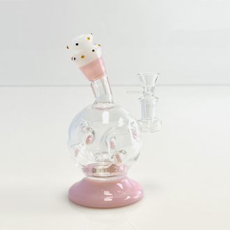 Waterpipe 6" Inch - Cupcake With Showerhead Perc - Assorted