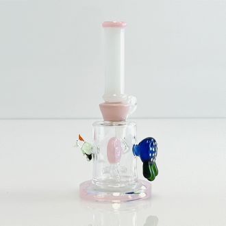Waterpipe 7.5" Inch - Tube Color With Donut Showerhead - Assorted