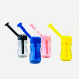 Waterpipe 7 Inch - Bottle - WPHG256 - Price Per Piece - Assorted Colors