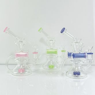 Water Pipe 8" Inch - With Double Recycler Showerhead - Assorted - Price Per Piece
