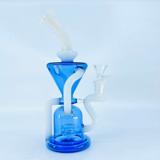 Waterpipe 9" Inch - Recycler With Showerhead Perc