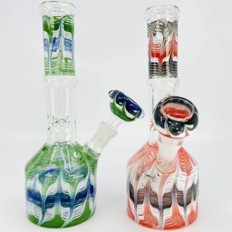 Waterpipe 8" Raked - Assorted Colors - Price Per Piece