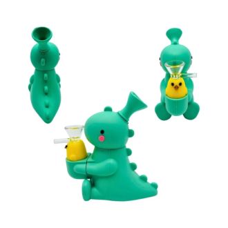 WATERPIPE SILICONE DINO W/DUCK SL5089