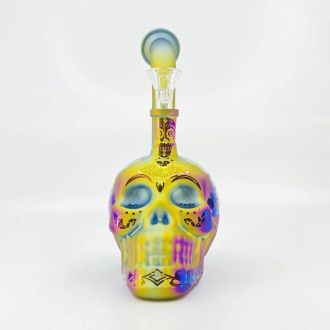Water Pipe 7" Inch Skull With Neck Bent