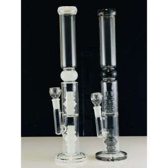 Waterpipe 18" Inch - Dual Chamber With Matrix Perc - Assorted - Price Per Piece