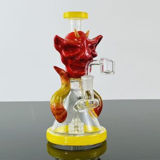  Devil Beaker Waterpipe - 8 Inch - With Matrix Perc - Assorted Colors