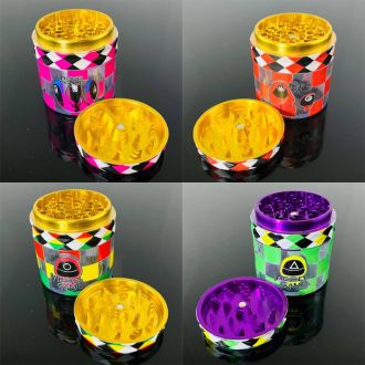 Weed Game Grinder - 3 Parts - Assorted Colors - Price Per Piece