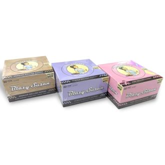 Blazy Susan - Rolling Papers King Size Wide - 32 Leaves Per Pack - 50 Packs Per Box