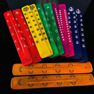 Incense Holder 10" Inch -  Assorted Design - 12 Per Pack