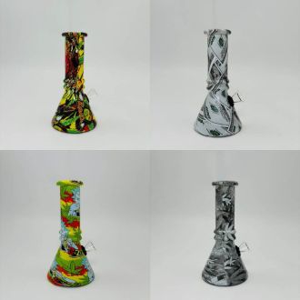 WPGC23 Beaker Waterpipe - 6 Inch - Assorted - Price Per Piece