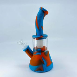 Silicone Beaker Waterpipe - 8.5 Inch - Assorted Colors