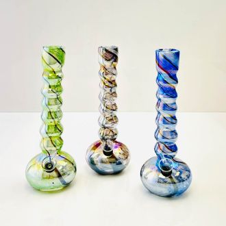 WPRT40 - 11 Inch Glass Waterpipe - Ray-K-83 - Assorted Colors - Price Per Piece