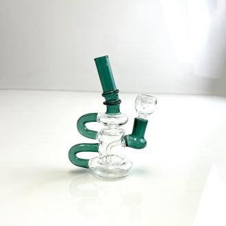 Waterpipe Recycler With Bend Neck - 6" In Size -  Assorted Color