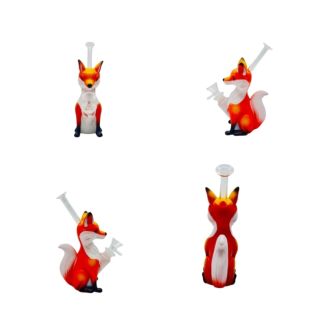 WPYHS83 SILICONE WATERPIPE 7" LITTLE FOX (H485)