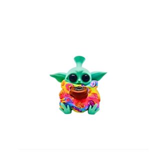 WPYHS92 SILICONE WATERPIPE 5' BABY YODA W/PRINTING (H203-5)