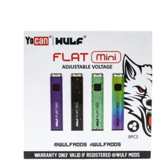 YOCAN WULF FLAT Mini 510 Battery 400mah 9/Pk Mix Colors