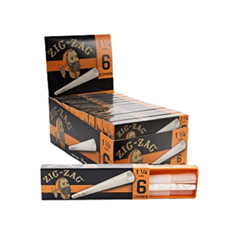 Zig Zag Cones 1 1/4 Size - 6 Cones In Pack - 24 In Box